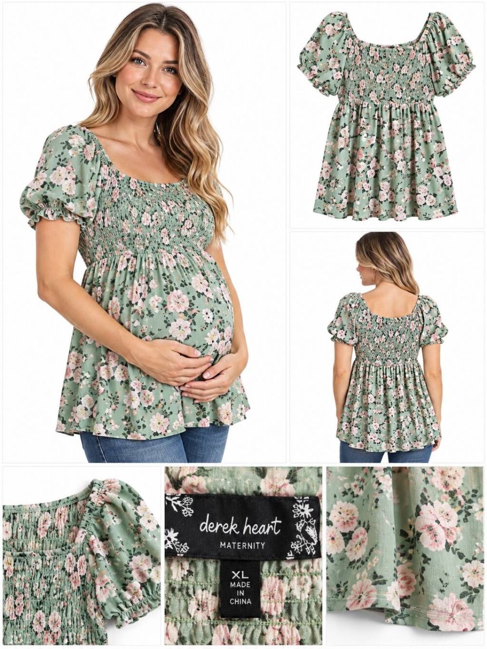 Derek Heart Maternity XL Top